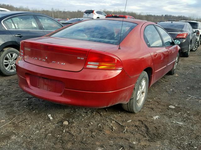 2B3HD46R11H608256 - 2001 DODGE INTREPID S 红色 照片 4