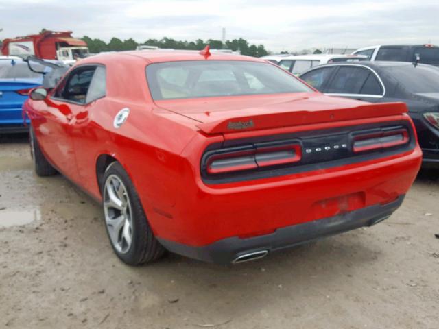 2C3CDZBG3FH737492 - 2015 DODGE CHALLENGER RED photo 3