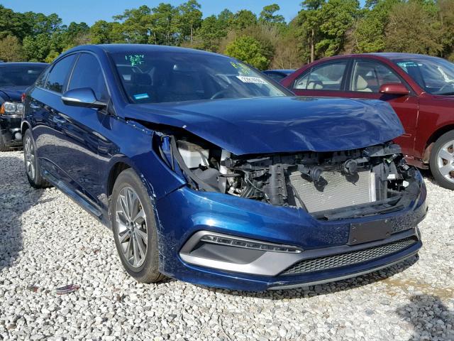 5NPE34AF5GH300427 - 2016 HYUNDAI SONATA SPO BLUE photo 1