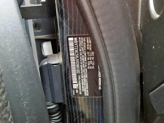 WBY7Z4C56JVD96122 - 2018 BMW I3 REX WHITE photo 10