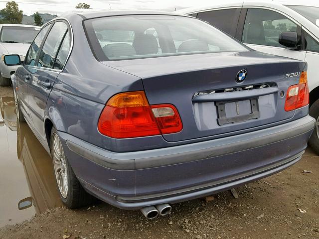 WBAAV53471JS95219 - 2001 BMW 330 I BLUE photo 3