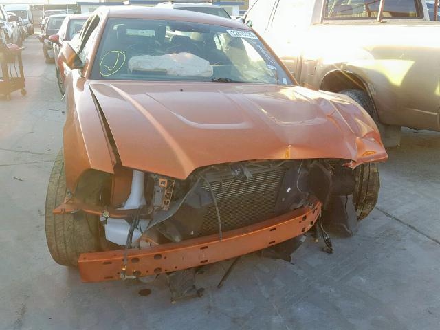 2B3CL3CG9BH534239 - 2011 DODGE CHARGER ORANGE photo 9