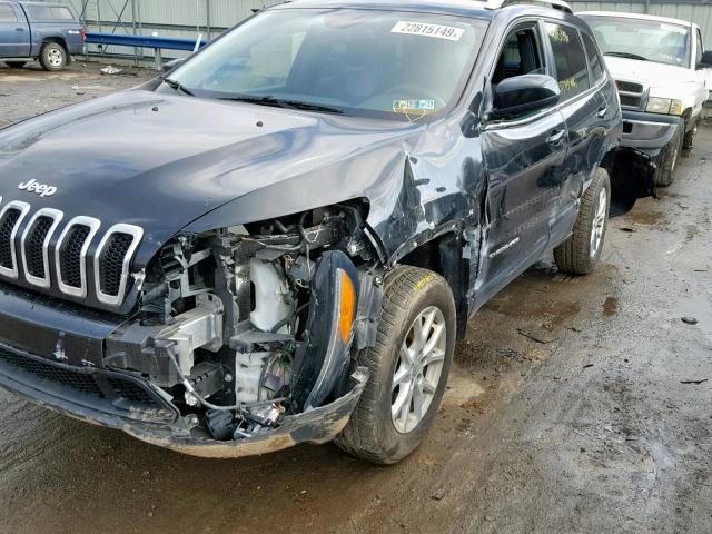 1C4PJMCB4EW179552 - 2014 JEEP CHEROKEE L BLACK photo 9