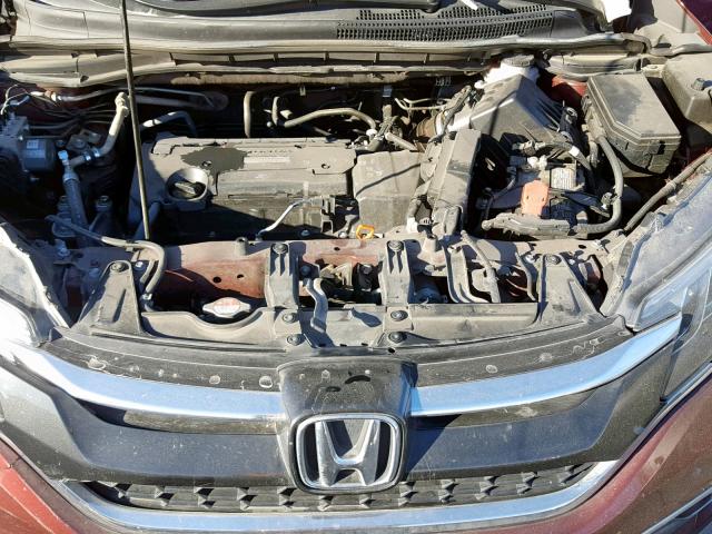 2HKRM3H52GH537883 - 2016 HONDA CR-V EX MAROON photo 7