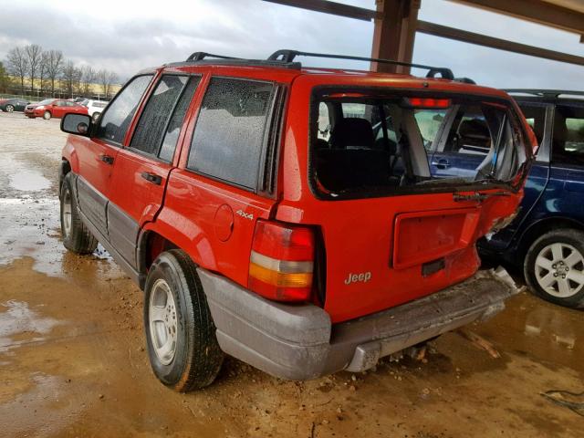 1J4GZ58S1VC513362 - 1997 JEEP GRAND CHER RED photo 3