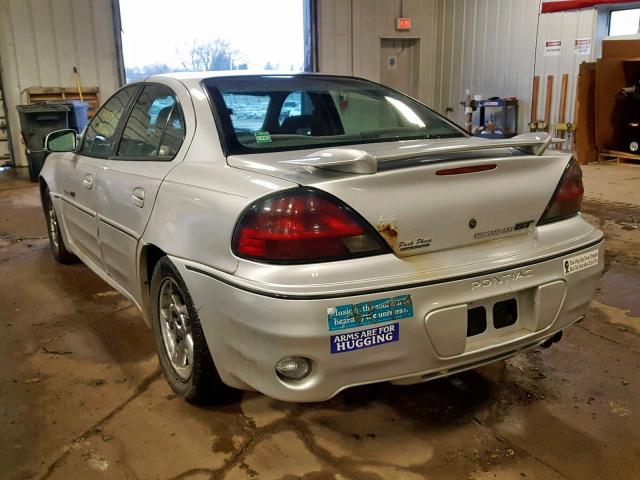 1G2NW52EX2M585230 - 2002 PONTIAC GRAND AM G SILVER photo 3