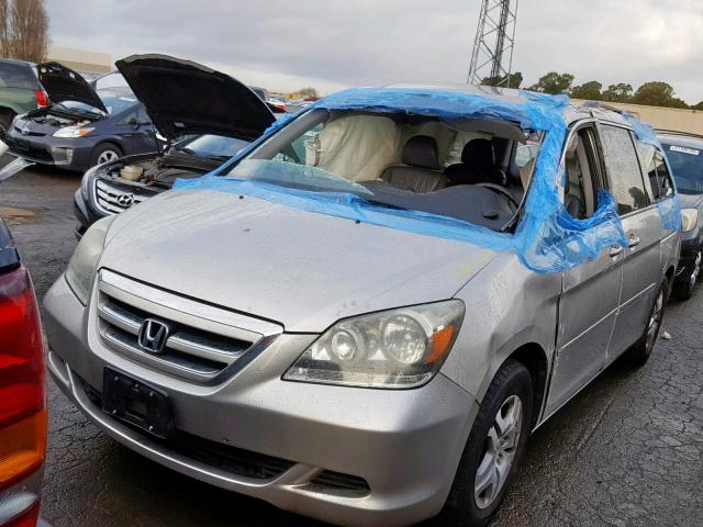 5FNRL38767B129941 - 2007 HONDA ODYSSEY EX SILVER photo 2