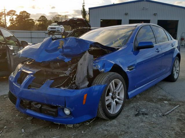 6G2ER57719L213845 - 2009 PONTIAC G8 BLUE photo 2