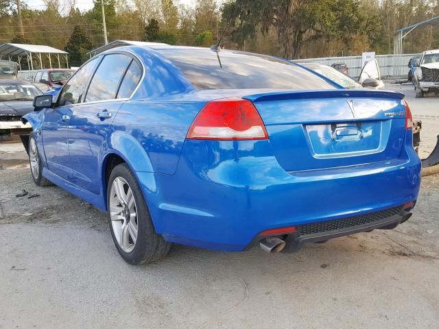 6G2ER57719L213845 - 2009 PONTIAC G8 BLUE photo 3