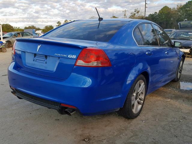 6G2ER57719L213845 - 2009 PONTIAC G8 BLUE photo 4