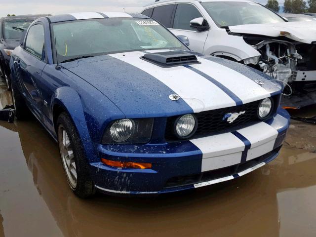 1ZVFT82H475225969 - 2007 FORD MUSTANG GT BLUE photo 1