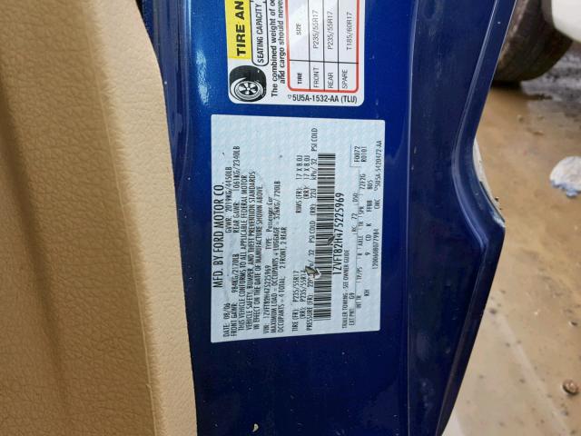 1ZVFT82H475225969 - 2007 FORD MUSTANG GT BLUE photo 10