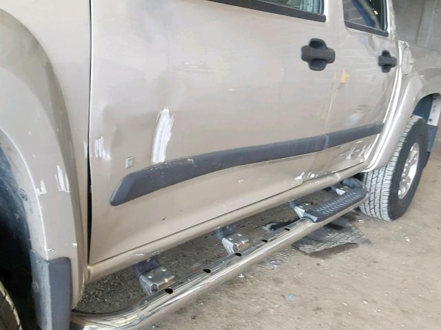 1GCDT13E678143522 - 2007 CHEVROLET COLORADO SILVER photo 9