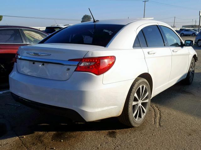 1C3CCBBB6DN500496 - 2013 CHRYSLER 200 TOURIN WHITE photo 4