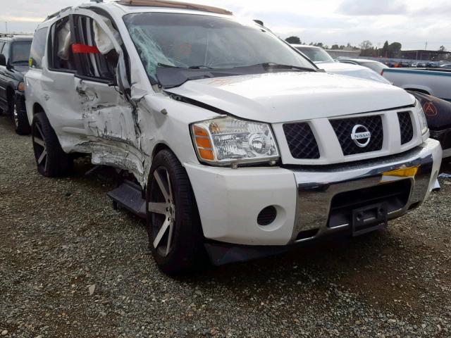 5N1AA08A76N723446 - 2006 NISSAN ARMADA SE WHITE photo 1