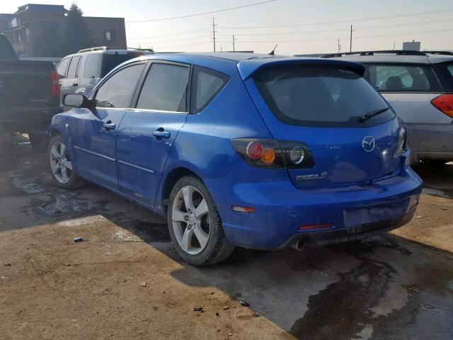 JM1BK143351305488 - 2005 MAZDA 3 HATCHBAC BLUE photo 3