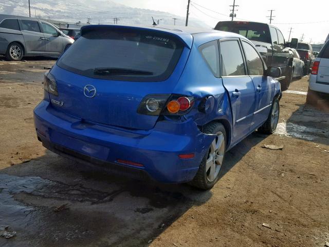 JM1BK143351305488 - 2005 MAZDA 3 HATCHBAC BLUE photo 4