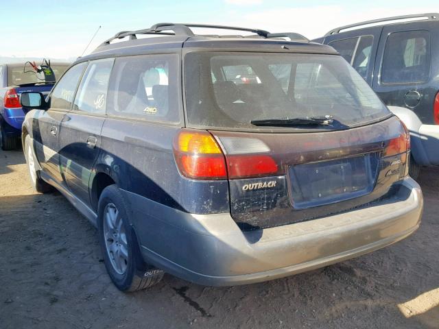 4S3BH6658Y7621920 - 2000 SUBARU LEGACY OUT 蓝色 照片 3