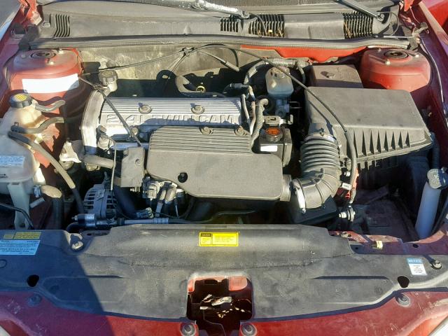 1G2NE52T51M553785 - 2001 PONTIAC GRAND AM S RED photo 7