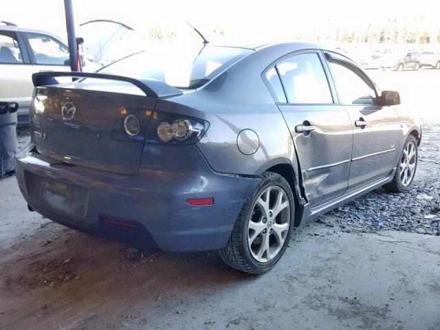 JM1BK323281813468 - 2008 MAZDA 3 S GRAY photo 4