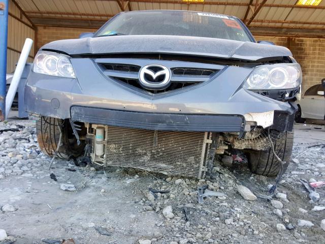 JM1BK323281813468 - 2008 MAZDA 3 S GRAY photo 9