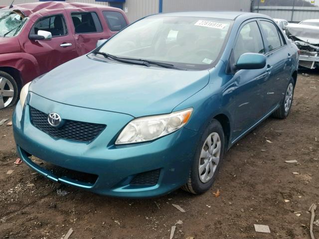 JTDBL40EX99024284 - 2009 TOYOTA COROLLA BA TEAL photo 2