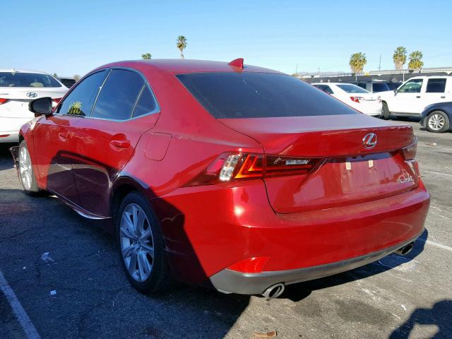 JTHBF1D27F5058819 - 2015 LEXUS IS 250 RED photo 3