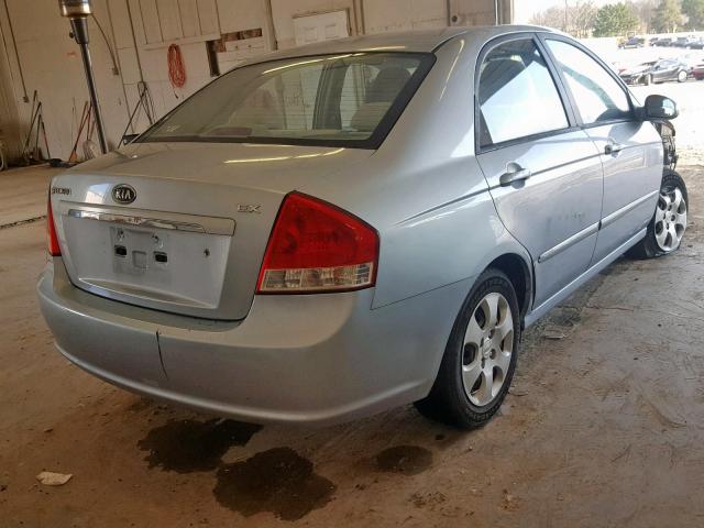 KNAFE121775477543 - 2007 KIA SPECTRA EX BLUE photo 4