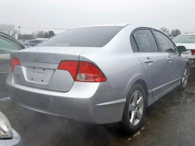 2HGFA16908H325596 - 2008 HONDA CIVIC EXL SILVER photo 4