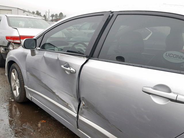 2HGFA16908H325596 - 2008 HONDA CIVIC EXL SILVER photo 9