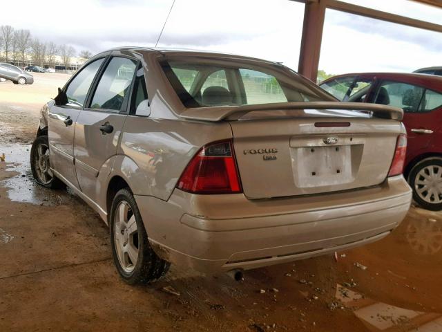 1FAFP34N07W356460 - 2007 FORD FOCUS ZX4 GOLD photo 3