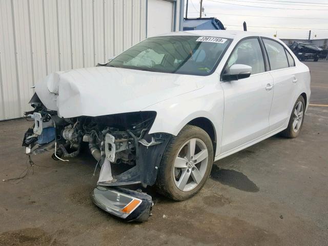 3VW3L7AJ0EM442492 - 2014 VOLKSWAGEN JETTA TDI TWO TONE photo 2