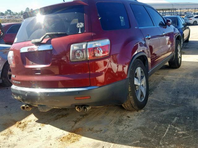 1GKKRSED3BJ135951 - 2011 GMC ACADIA SLT RED photo 4