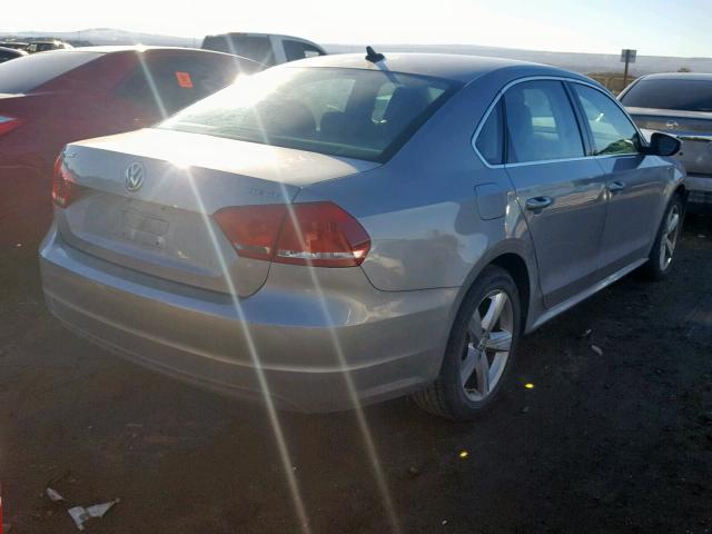 1VWBN7A34CC067888 - 2012 VOLKSWAGEN PASSAT SE SILVER photo 4