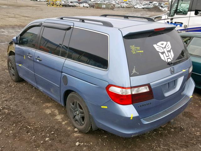5FNRL38777B011543 - 2007 HONDA ODYSSEY EX 蓝色 照片 3