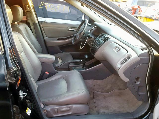 1HGCG16552A076183 - 2002 HONDA ACCORD EX BLACK photo 5