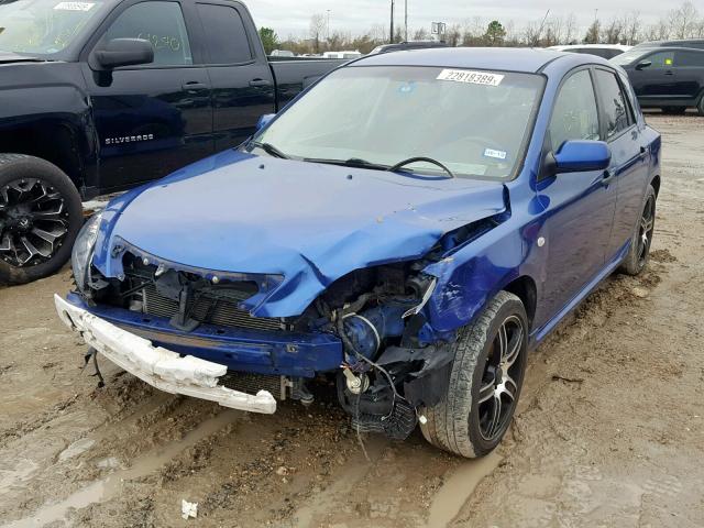 JM1BK344281812441 - 2008 MAZDA 3 HATCHBAC BLUE photo 2