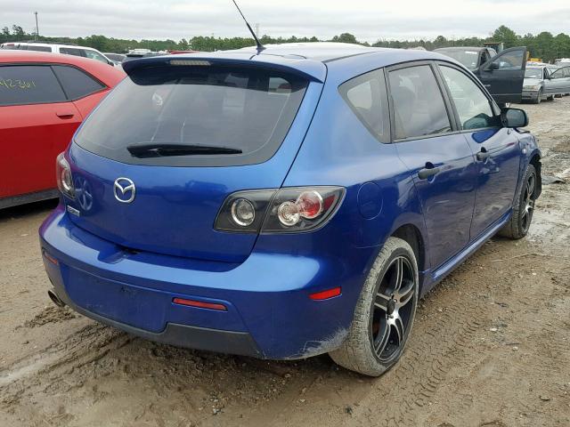 JM1BK344281812441 - 2008 MAZDA 3 HATCHBAC BLUE photo 4