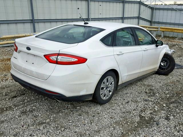 1FA6P0G79E5352843 - 2014 FORD FUSION S WHITE photo 4