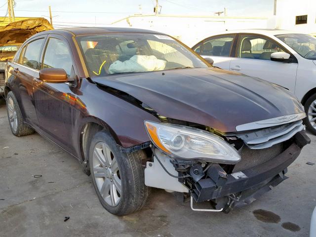 1C3CCBAB6DN698031 - 2013 CHRYSLER 200 LX BROWN photo 1