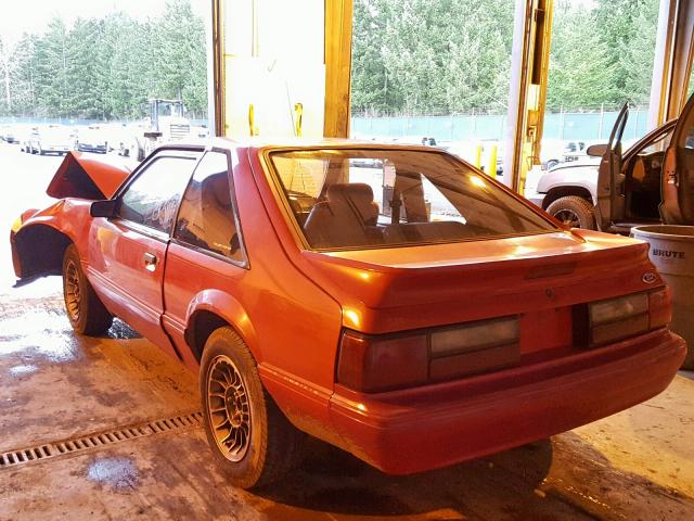1FACP41M8NF168447 - 1992 FORD MUSTANG LX RED photo 3