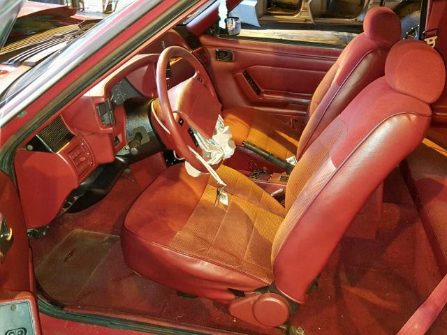 1FACP41M8NF168447 - 1992 FORD MUSTANG LX RED photo 5