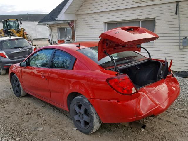 1G8AV15F26Z152773 - 2006 SATURN ION LEVEL RED photo 3