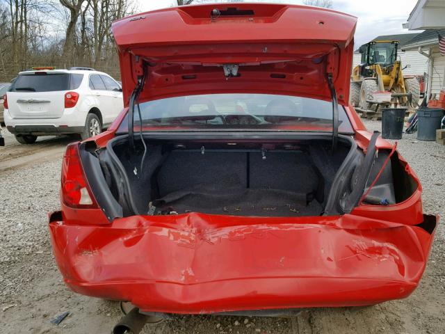 1G8AV15F26Z152773 - 2006 SATURN ION LEVEL RED photo 9