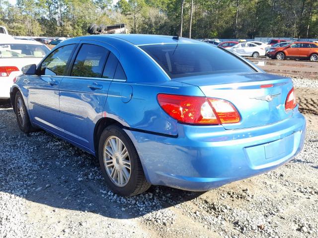 1C3LC56R88N226538 - 2008 CHRYSLER SEBRING TO BLUE photo 3