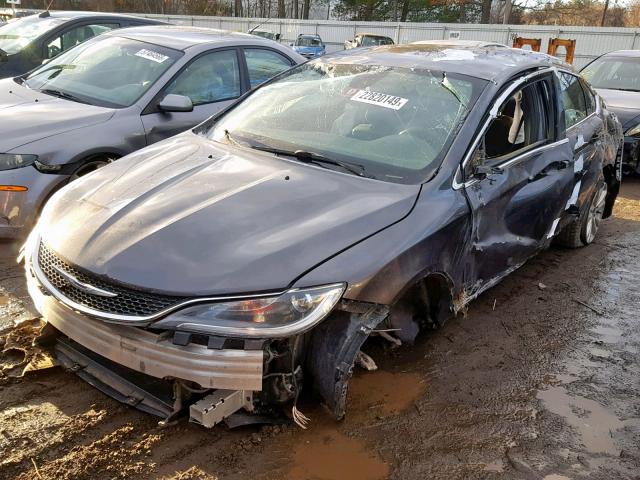 1C3CCCAB4FN724540 - 2015 CHRYSLER 200 LIMITE GRAY photo 2