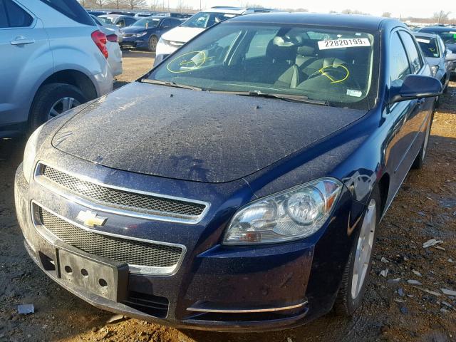 1G1ZJ57749F189744 - 2009 CHEVROLET MALIBU 2LT BLUE photo 2