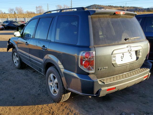 2HKYF18686H525349 - 2006 HONDA PILOT EX GRAY photo 3