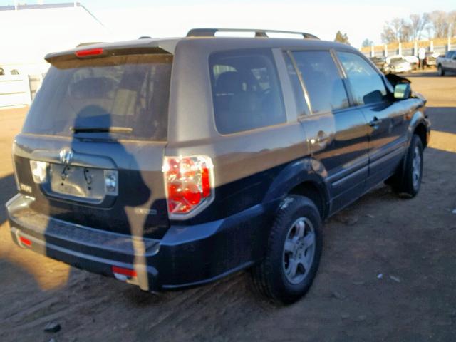 2HKYF18686H525349 - 2006 HONDA PILOT EX GRAY photo 4