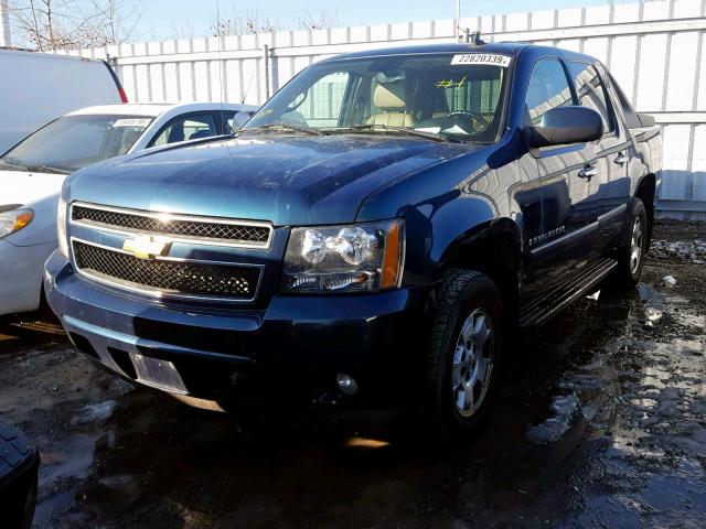 3GNFK12317G170639 - 2007 CHEVROLET AVALANCHE BLUE photo 2